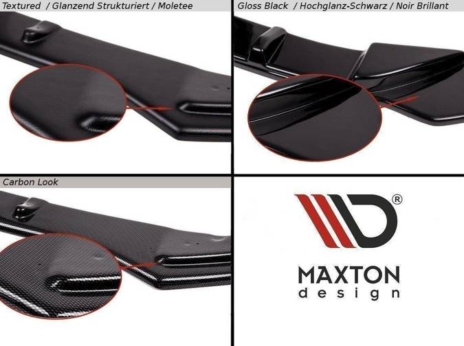 Dokładki progów Maxton Audi S5 / A5 S-Line F5 Coupe (czarny połysk)