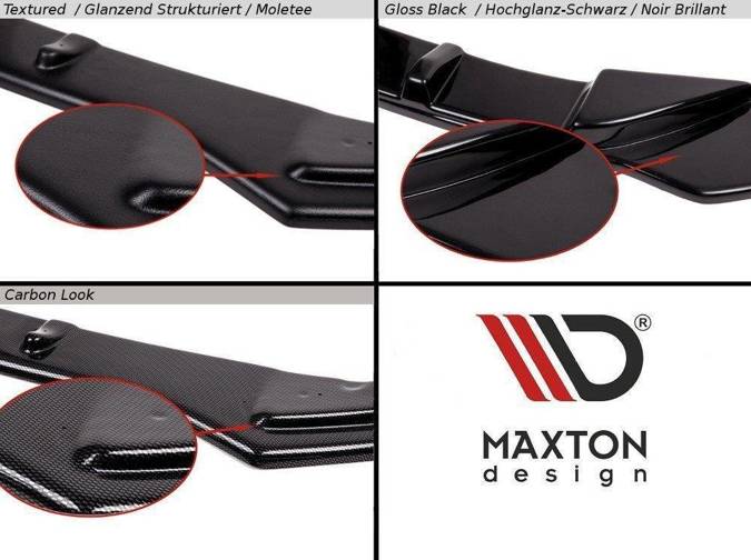 Dokładki progów Maxton V2 Audi S3 / A3 S-Line Sedan 8V Facelift (czarny połysk)