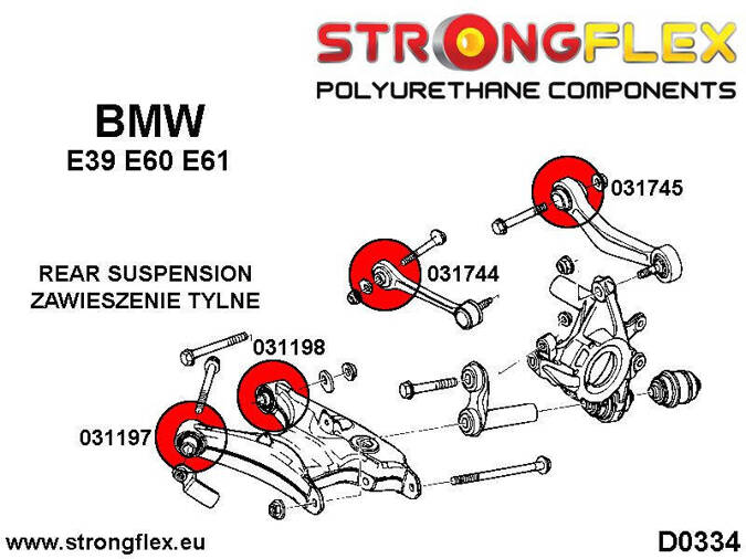 Kompletny zestaw zawieszenia E39 Touring SPORT BMW Seria 5 IV (95-03) E39 E39 (95-03) Touring