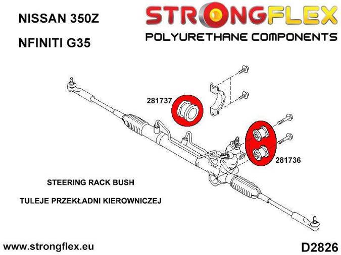 Strongflex 281737B: Tuleja przekładni kierowniczej